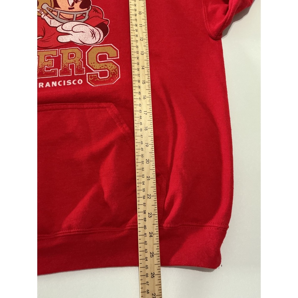 Junk Food x Disney NFL San Francisco 49ers Mickey Mouse Hoodie Red Size L - Picture 7 of 8